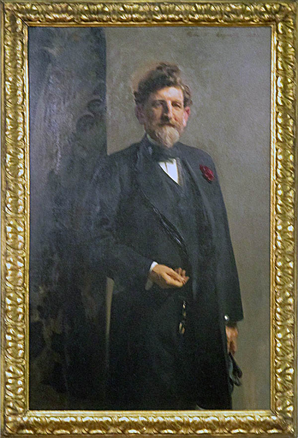 This portrait of Calvin Brice was painted by John Singer Sargent in 1898.