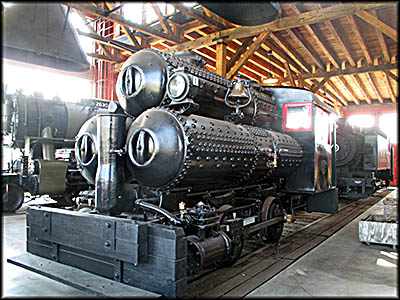 Age of Steam Roundhouse No. 1 is not a steam engine at all. Instead it used compressed air to move on a farm in Cuba so embers didn't light the fields on fire. It had to be recharged about every seven miles.