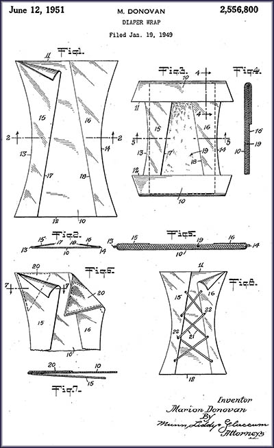 Marion Donavan's Patent for a Disposable Diaper