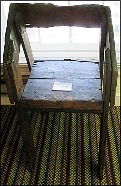 Follett House Museum This barber's chair was used by POWs at the Civil War prison camp on Johnson's Island