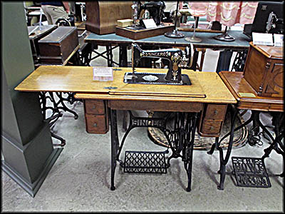 Garst Museum Treadle-powered Singer Sewing Machine