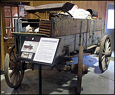 Hancock Historical Museum Studebaker Wagon