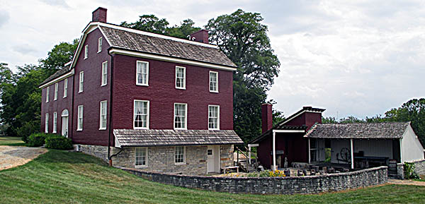 Johnston Farm and Indian Agency The Johnston House with a view of the courtyard