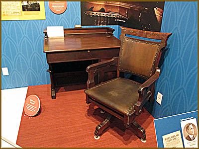Warren G. Harding Presidential Site Harding's Desk and Chair from His Senate Office