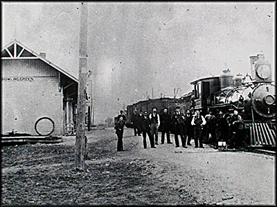 Canaday Center for Special Collections Railroad Depot in Bowling Green, Ohio, c. 1900