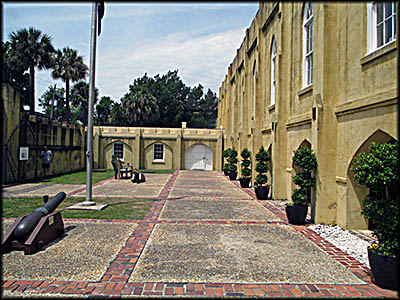 Beaufort History Museum's Courtyard