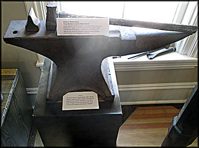 Chagrin Falls Museum This anvil and hammer belonged to artist Henry Church, Jr.