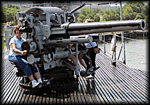USS Cod You can play with the main deck gun.