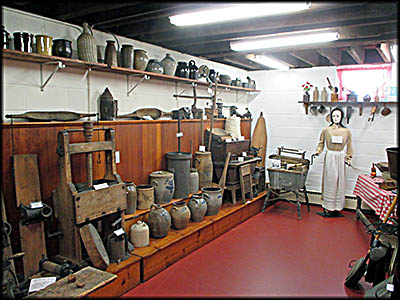 Firelands Historical Society Room full of Jars