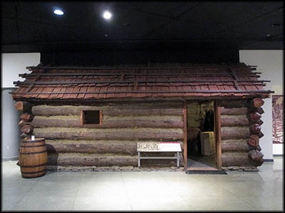 Fort Pitt Log cabins like this surrounded the area around Fort Pitt and were often used by fur traders.
