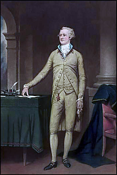 Alexander Hamilton as painted