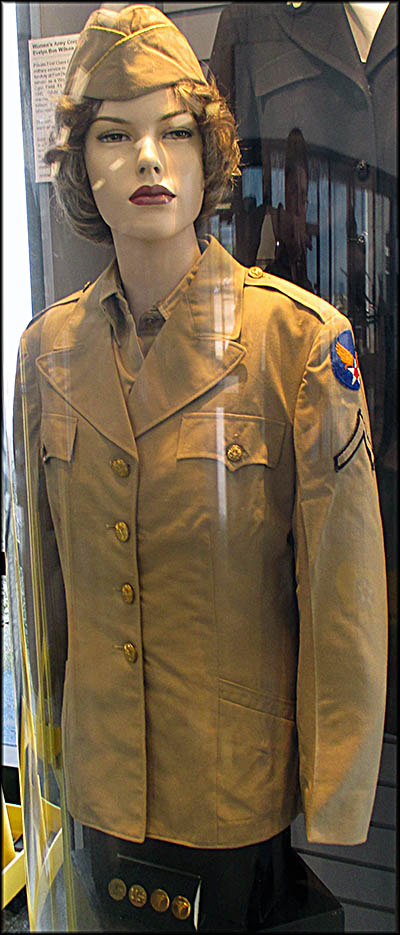 International Women’s Air and Space Museum Women's Air Corps Uniform from World War II.