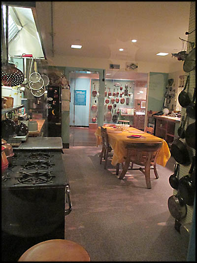 The Smithsonian This is the kitchen studio used by Julia Child for her television show.