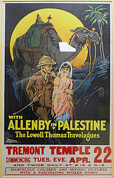 Garst Museum Allenby in Palestine Lowell Thomas Travelogues Poster