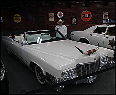 Millbury Classic Cars & Trucks Museum Boss Hogg's Cadillac from the 1980s TV show Dukes of Hazard