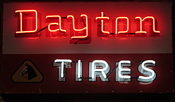 Millbury Classic Cars & Trucks Museum Dayton Tires Sign