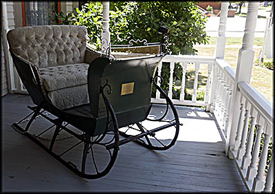 Medina Historical Society The Smart family used this sleigh in the winter.