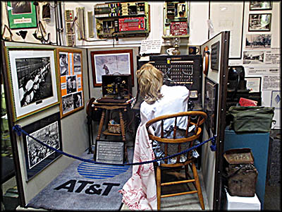 Montrose Historical & Telephone Pioneer Museum Working at a Switchboard