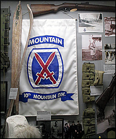 Motts Military Museum Items from the 10th Mountain Division