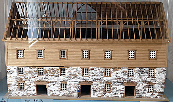 Milan Museum—This is a model of one of the warhouses used during Milan's canal days.