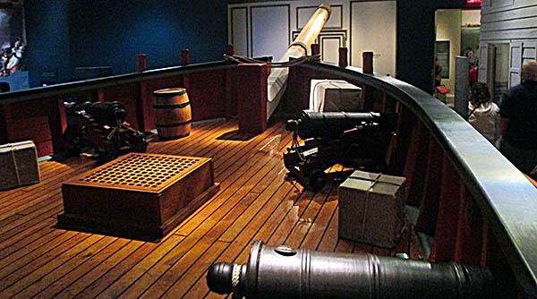 Museum of the American Revolution Replica Deck of a Privateer Sloop