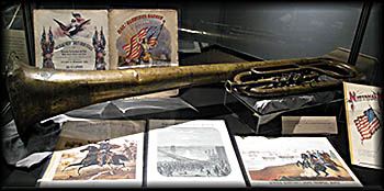 Ohio History Museum Center This bass baritone horn was used in the Civil War