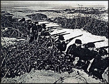 Trenches of the Allies among the Dunes and Brambles on the Coast of Flanders