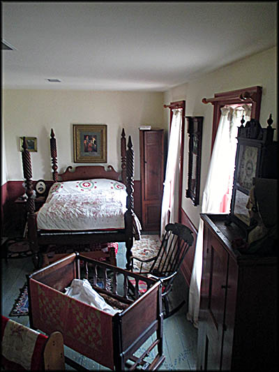 Wolcott Heritage Center Bedroom in the Wolcott House