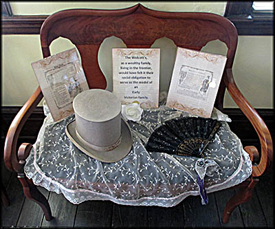 Wolcott Heritage Center Victorian-Era Objects Display in the Wolcott House